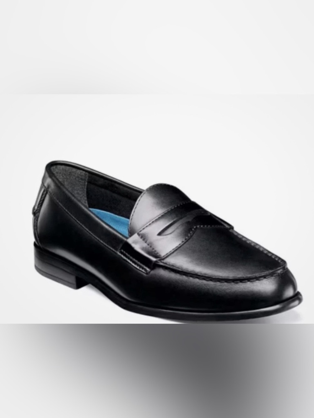 Nunn Bush Black Leather Classic Penny Loafer